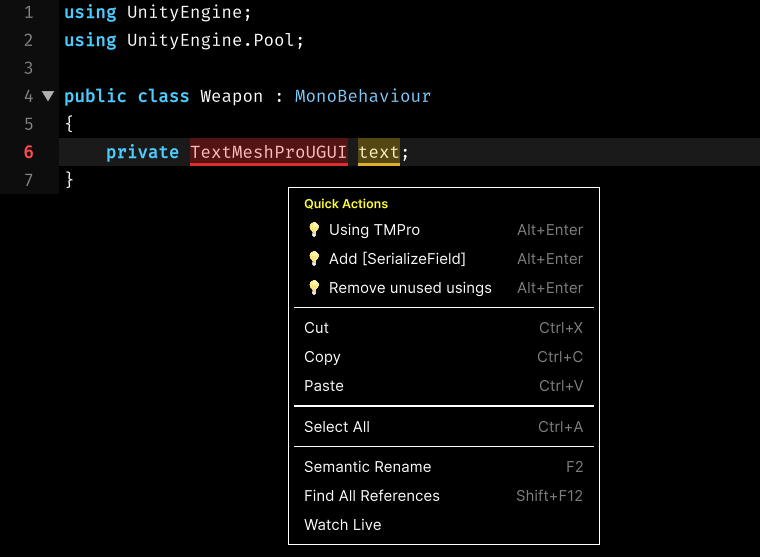 Context Menu