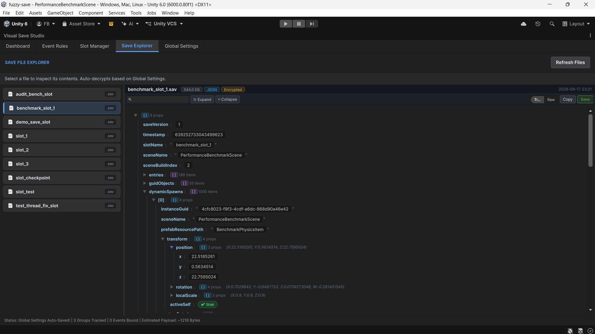 Save Explorer Live JSON Editor